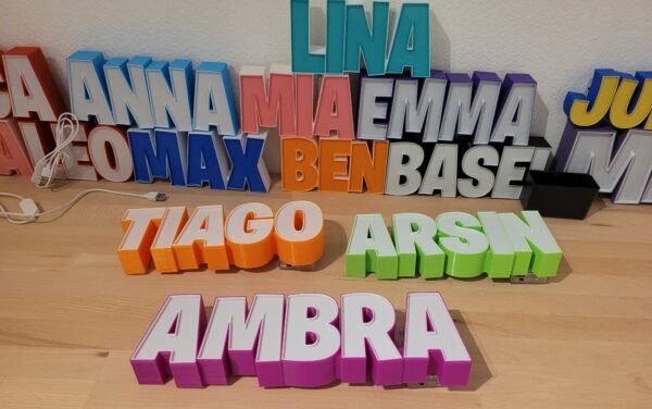 Meine Namenslampe
